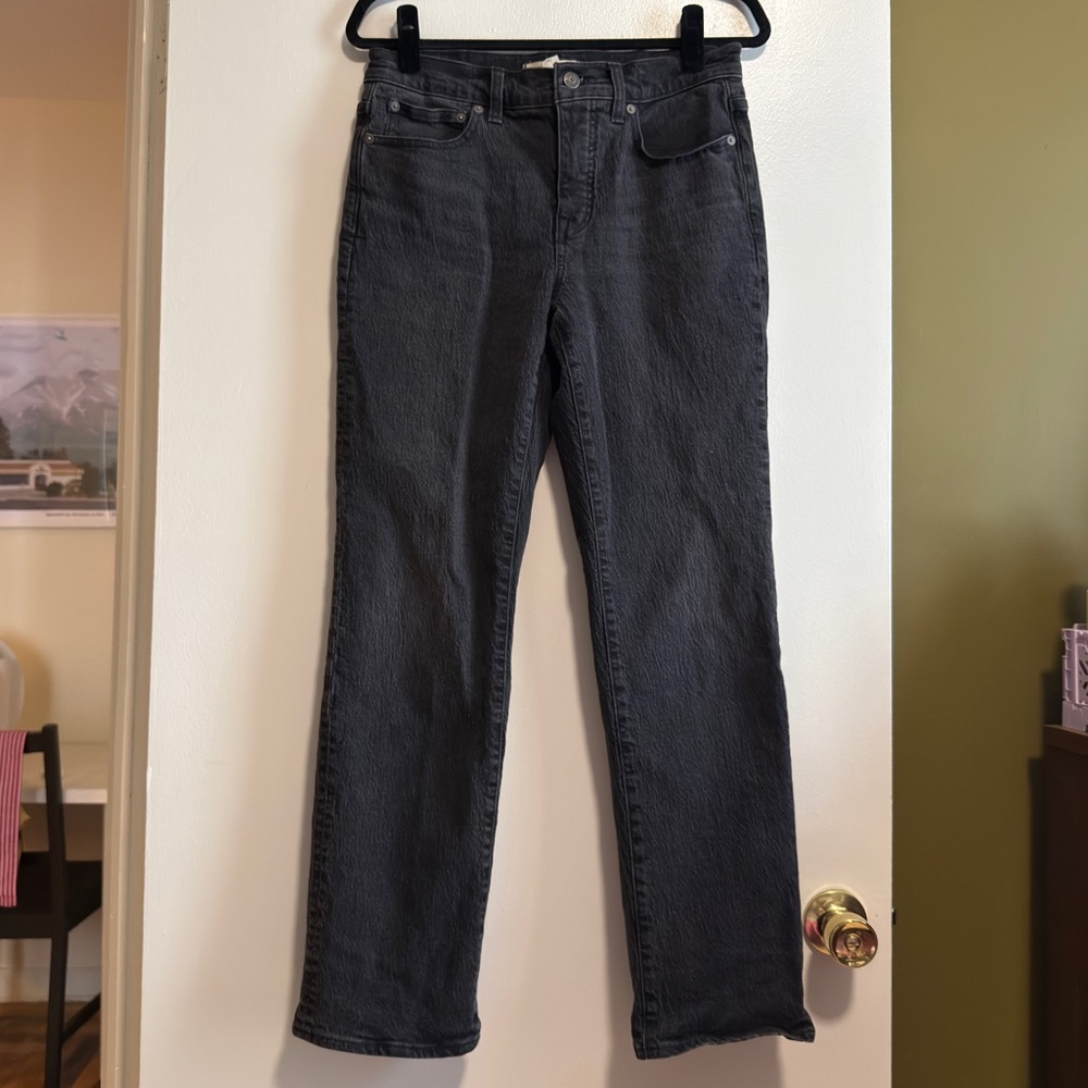 Madewell mid rise 90s straight black jeans size 6 / 28